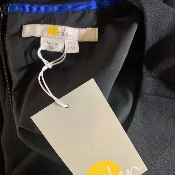 NWT Boden wool blend black mid shift dress - Picture 7 of 8